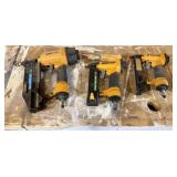 2 Pneumatic Brad Nailers, 1 Pneumatic Staple Gun