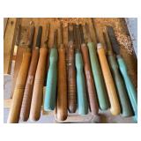 Wood Turning Chisels & Wooden Box