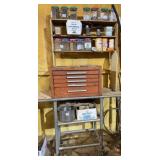 Rolling Shop Made Shelf w/ Kennedy Toolbox