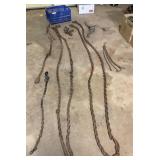 Various Sized Chain, Hooks, Comealong