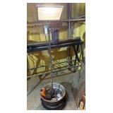 Shop Light on a Shop Made Rolling Stand