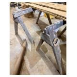 Pair of Wooden Sawhorses
