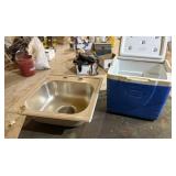 Small Sink, Cooler, 2 Children