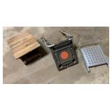 2 Ladder Work Platforms, Footstool