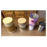 2 Thermos, 2 Tumblers