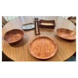 Serving Bowls, Tray, 2 Breadbaskets,