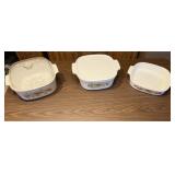 3 Corning Ware "Spice of Life" Casserole Dishes