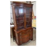 Federal Revival Mahogany China Cabinet