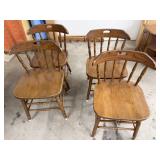4 Wooden Chairs