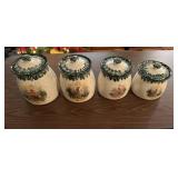 4 Matching Cannisters w/ Lids