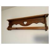 Wall Sconce, Wall Hanging Quilt Shelf