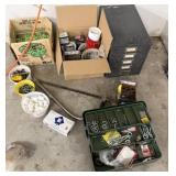 Tackle Box, Small Parts Bin, Nails, Roofing Nails,