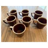7+/- McCoy Mugs, 1 Trivet