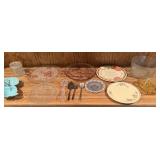 3 Cookie Plates, 2 Serving Plates, Large Serving