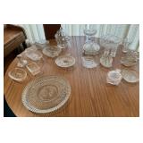 Large Lot of Clear Glassware