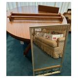 Framed Mirror, 2 Wall Shelves