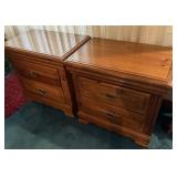Matching Wooden Nightstands