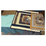 2 Card Table Covers, 2 Tapestries