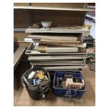 Lights, vintage radios, misc.