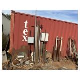 Gas heater, misc pipe and iron