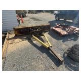 Belly mount dozer blade