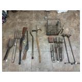 Gopher traps, BB guns, lawn tools,