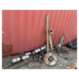 Misc. floats, valves, pipe,