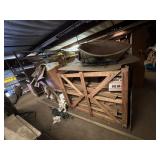 Wood, rags, light, mower cover, wood