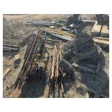 Barb wire, posts, poly posts