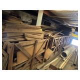 Wood, peg board, misc.