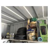 2 mailboxes, pipe wrap, belts, exhaust fittings