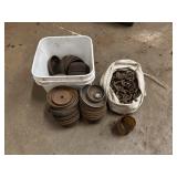 Pipe caps, cable straps, saddle jig