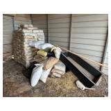 Cedar fiber, plastic tote