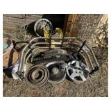 Bed extender, mud flaps, hub caps, misc.