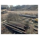 Tow bars, pipe, galvanized metal, grounding cable