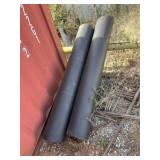 2 pieces of heavy poly pipe