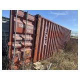 20ft shipping container and shelving