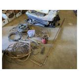 Copper tubing and fitting, scrap wiring