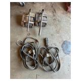 2 pump jack starters and cables