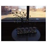 3 decorative pieces 5 candle holder Large