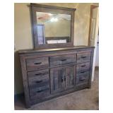 Dresser with mirror 63x42x16