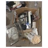 Assorted painting supplies