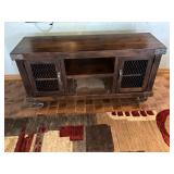 Rolling Wooden TV Stand/