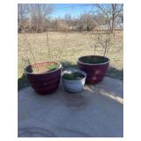 Giant outdoor pots