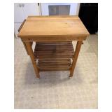 Rolling Wooden Kitchen Utility Cart