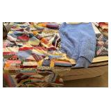 1 Unfinished Quilt, 1 Pillow Sham, 1 Throw Blanket