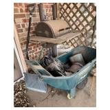 Ames Easy Roller, Grill, Snow Shovel, 2 Brooms,