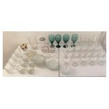 Stemmed Glasses, Sherbet Glasses, Juicer,
