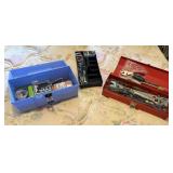 Tackle Box, Tool Box, Crescent Wrenches,