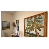 2 Framed Art Pieces, Wood Art Pieces, 2 Framed